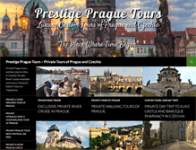 Tablet Screenshot of prestigepraguetours.com